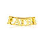 cadena con nombre oro