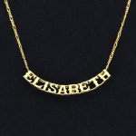 cadena con nombre oro