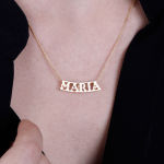 cadena con nombre oro