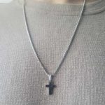 cadena cruz hombre