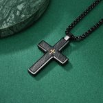 cadena cruz hombre