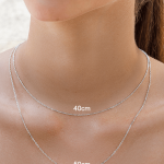 cadena de plata mujer fina