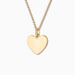 colgante corazon oro