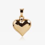 colgante corazon oro