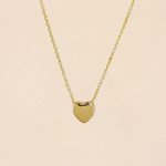 colgante corazon oro