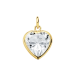 colgante corazon oro