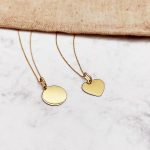 colgante corazon oro