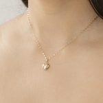 colgante corazon oro