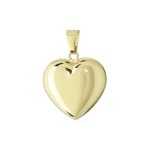 colgante corazon oro