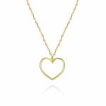 colgante corazon oro