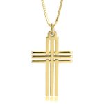 colgante cruz hombre