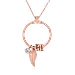 colgante oro rosa
