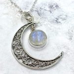 colgante piedra luna