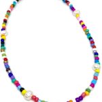 collar bolitas colores