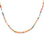 collar bolitas colores