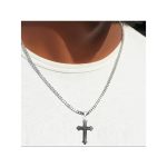 collar cruz hombre