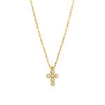 collar cruz oro