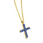 collar cruz oro