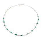 collar de oro blanco