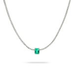 collar de oro blanco