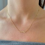 collar de oro con nombre