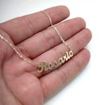 collar de oro con nombre
