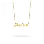 collar de oro con nombre