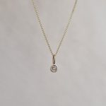 collar diamante solitario