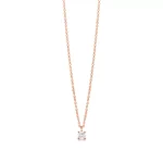 collar diamante solitario
