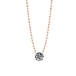 collar diamante solitario