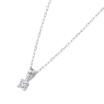 collar diamante solitario