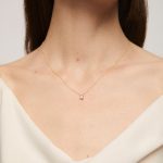 collar diamante solitario