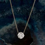 collar diamante solitario