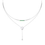 collar oro blanco mujer