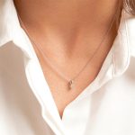 collar oro blanco mujer