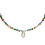 collar piedras colores
