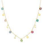 collar piedras colores