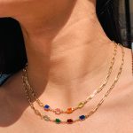 collar piedras colores