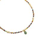 collar piedras colores