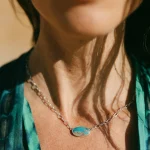 collar turquesa