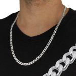 collares de plata para hombre
